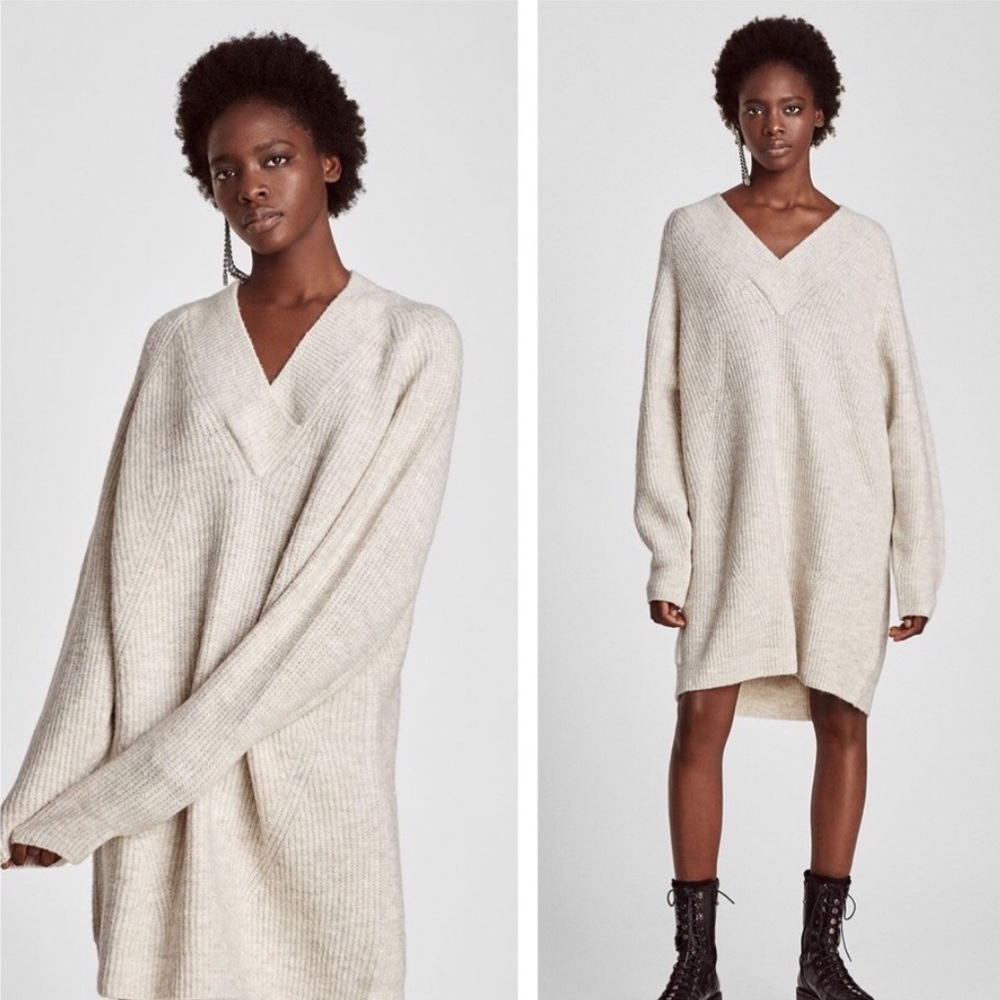 ZARA NWT Oversized Sweater Dress